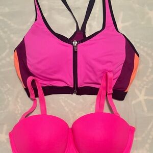 PINK Victorias Secret Bra and Sports Bra Set